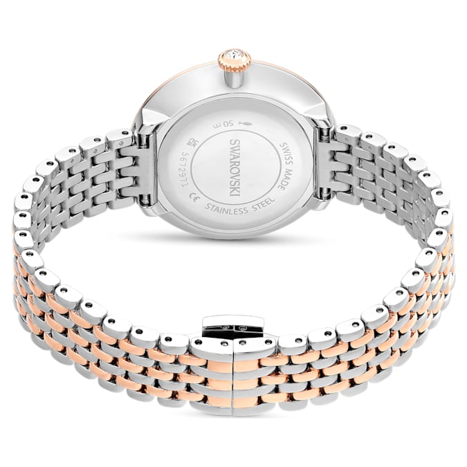 Swarovski Certa watch Swiss Made, Metal bracelet, Rose gold tone, Mixed metal finish