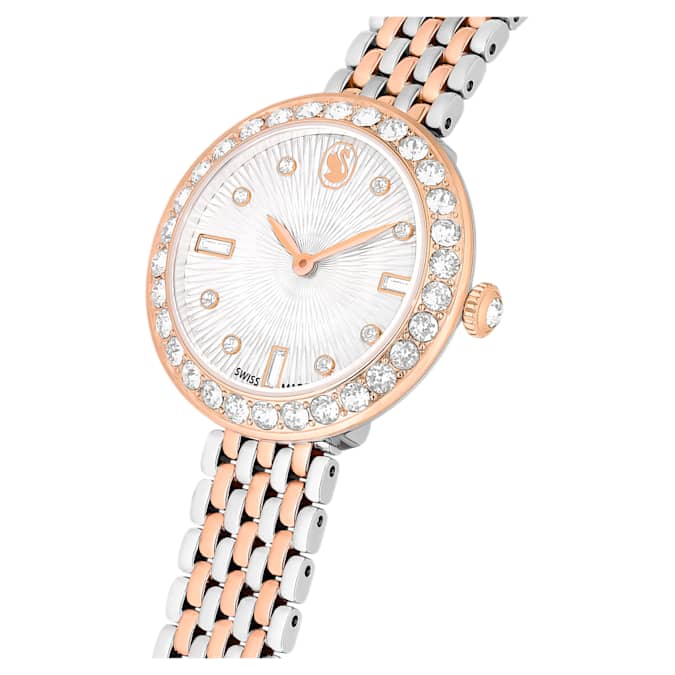 Swarovski Certa watch Swiss Made, Metal bracelet, Rose gold tone, Mixed metal finish