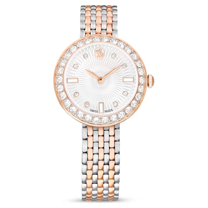 Swarovski Certa watch Swiss Made, Metal bracelet, Rose gold tone, Mixed metal finish