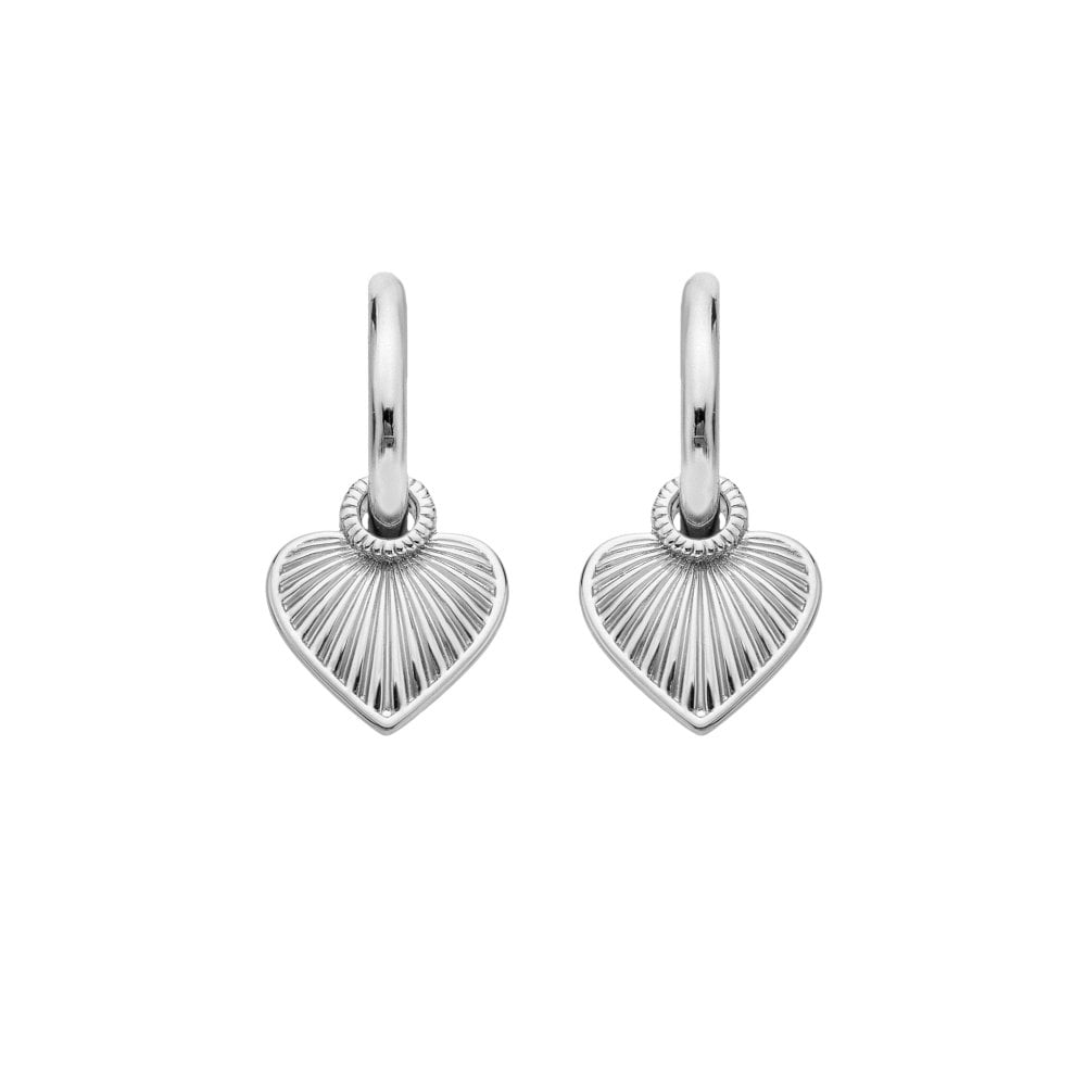 Hot Diamonds Essence Heart Huggie Earrings