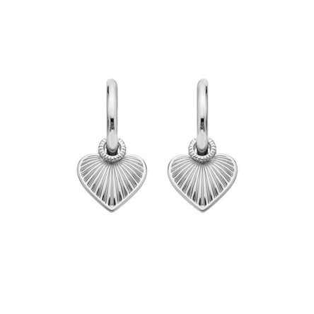 Hot Diamonds Essence Heart Huggie Earrings