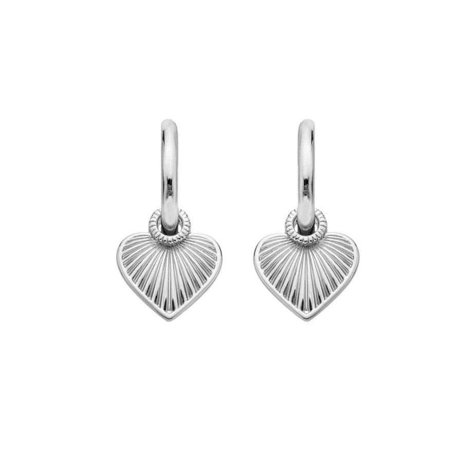 Hot Diamonds Essence Heart Huggie Earrings