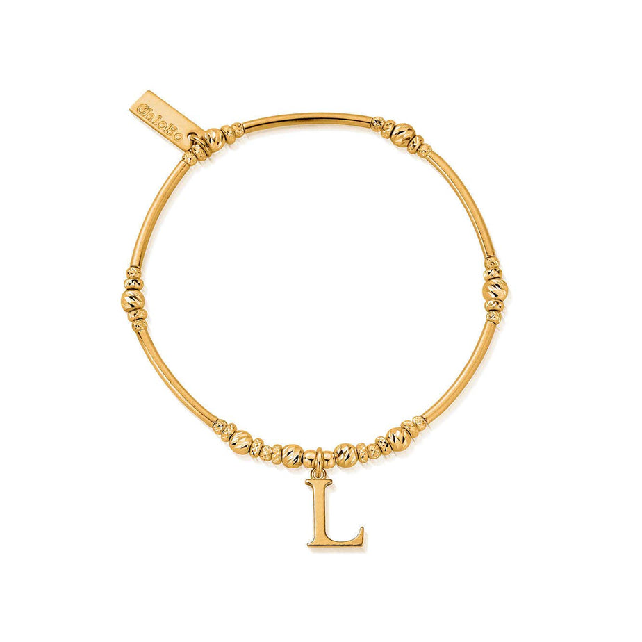 ChloBo Gold L Initial Bracelet