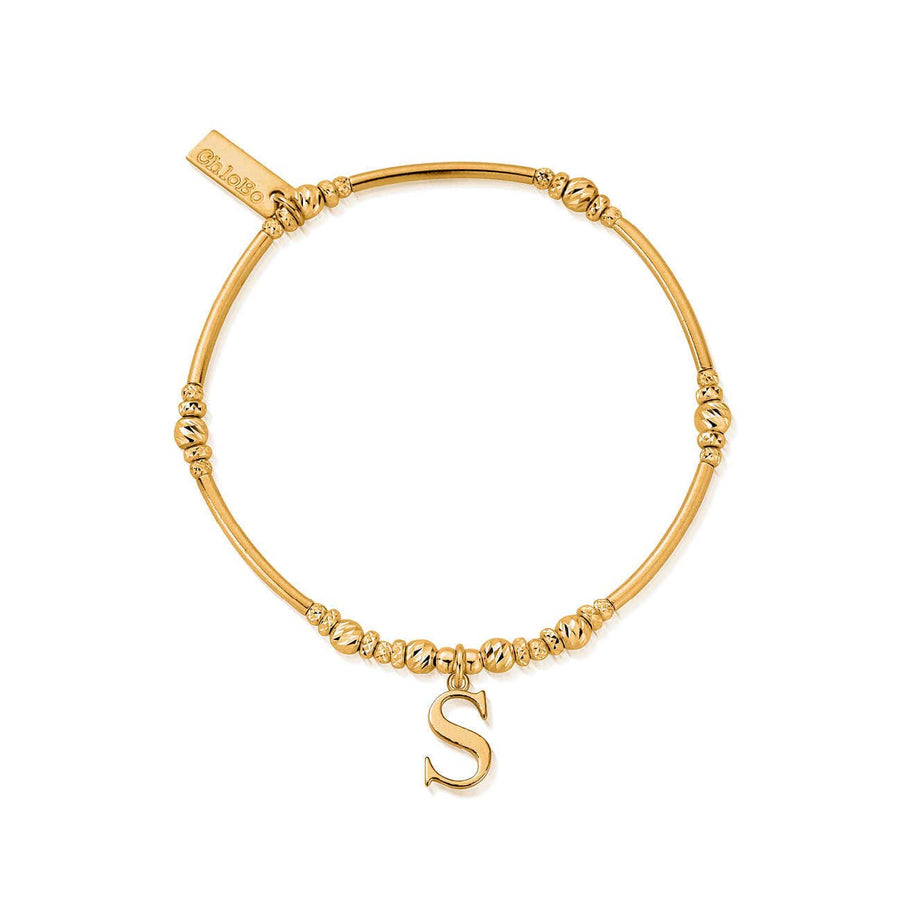 ChloBo Gold S Initial Bracelet