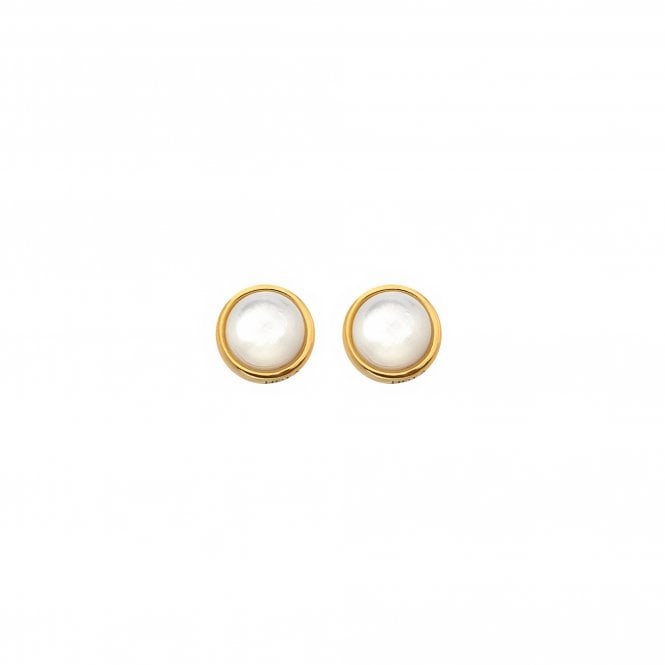 HD X JJ Mother of Pearl Stud Earrings