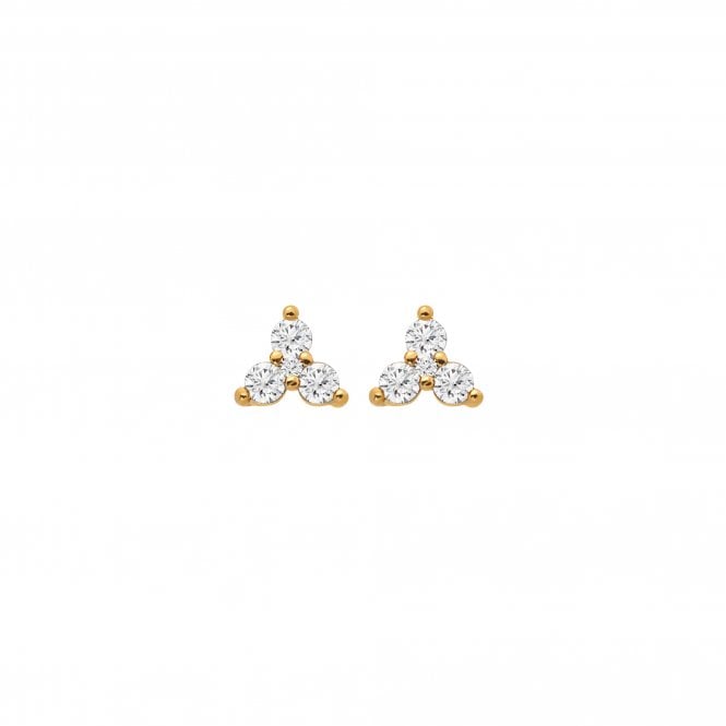 HD X JJ White Topaz Stud Earrings