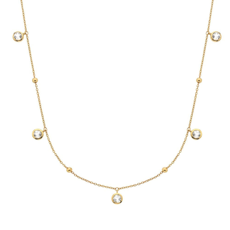 HDXGEM Droplet Necklace - White Topaz