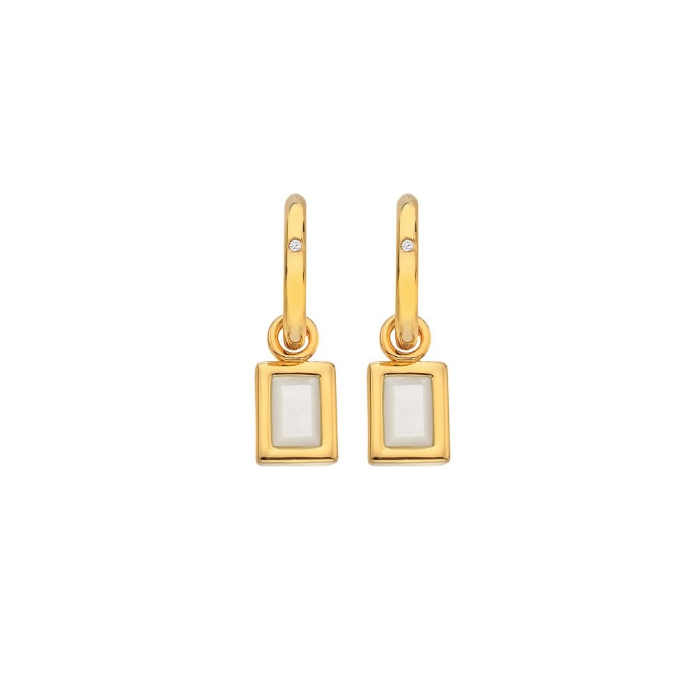 HDXGEM Rectangle Earrings - Mother of Pearl