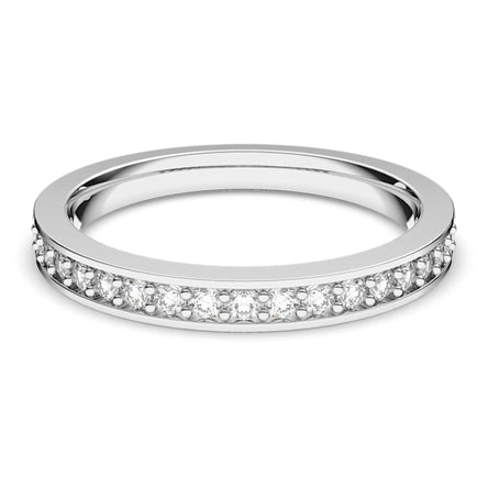 Swarovski Matrix ring White, Rhodium plated