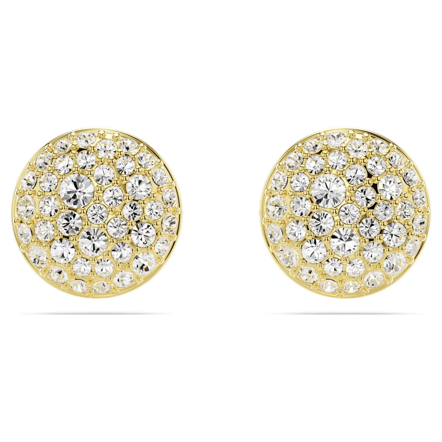 Swarovski Sublima Stud Earrings Gold Tone