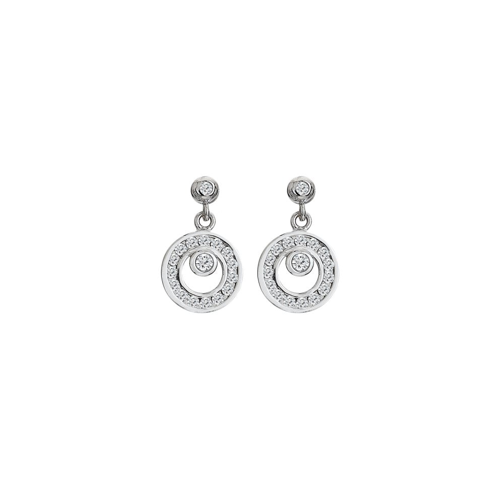 Hot Diamonds Orbit Drop Earrings