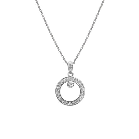 Hot Diamonds Orbit Silver Pendant