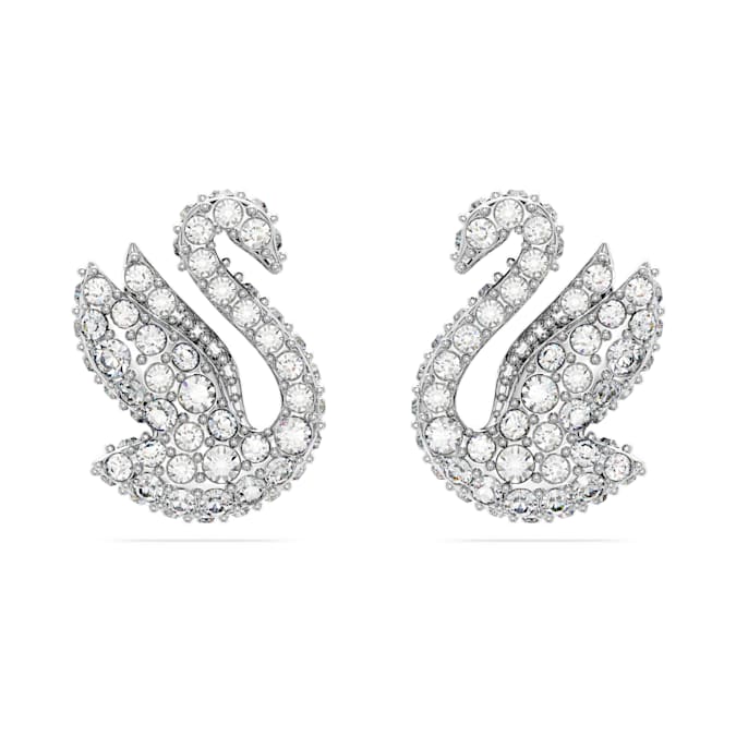 Swarovski Swan stud earrings