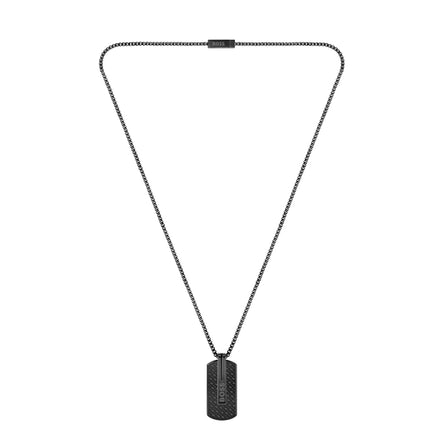 Boss Men's Black Orlado Pendant