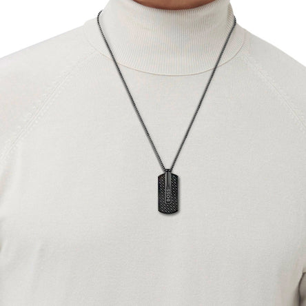 Boss Men's Black Orlado Pendant