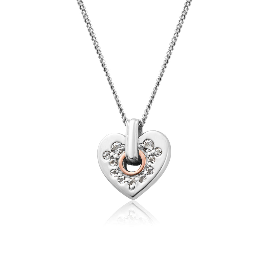 Clogau Cariad Sparkle Small Heart Pendant