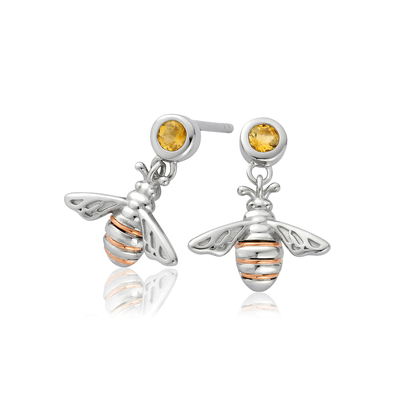 Clogau Honey Bee Drop Earrings