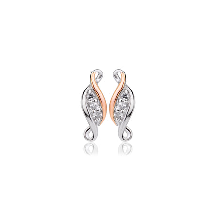 Clogau Past Present Future Stud Earrings