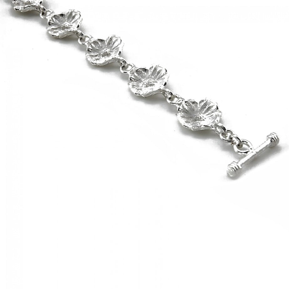 Out Of Mexico Silver Flower Bracelet