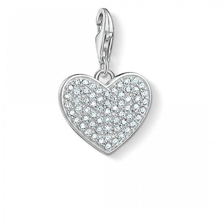 Thomas Sabo Silver Heart Pavé Charm