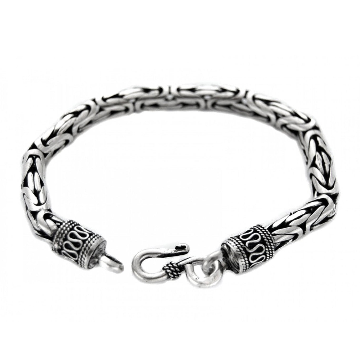 Out of Mexico Oxidised Round-linked Bracelet