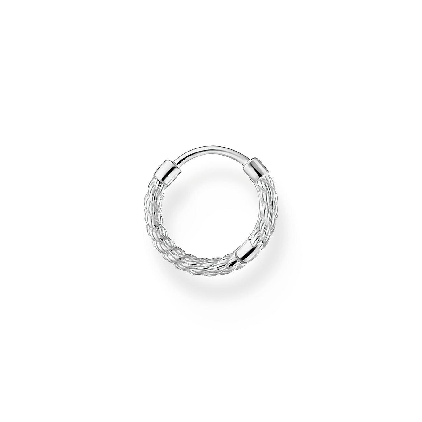 Thomas Sabo Single Hoop Rope Earring Silver 13MM