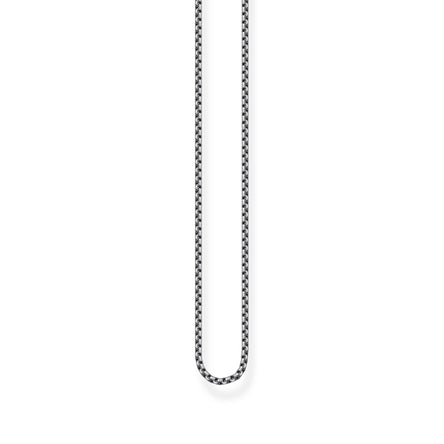 Thomas Sabo Silver Blackened Chain Necklace