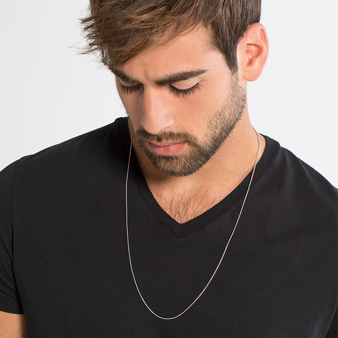 Thomas Sabo Silver Blackened Chain Necklace