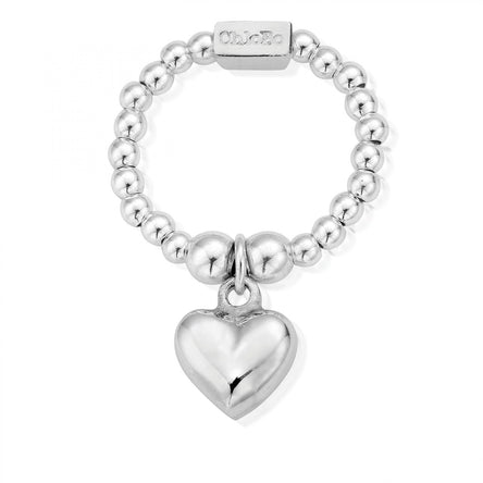 ChloBo Mini Puffed Heart Ring Medium