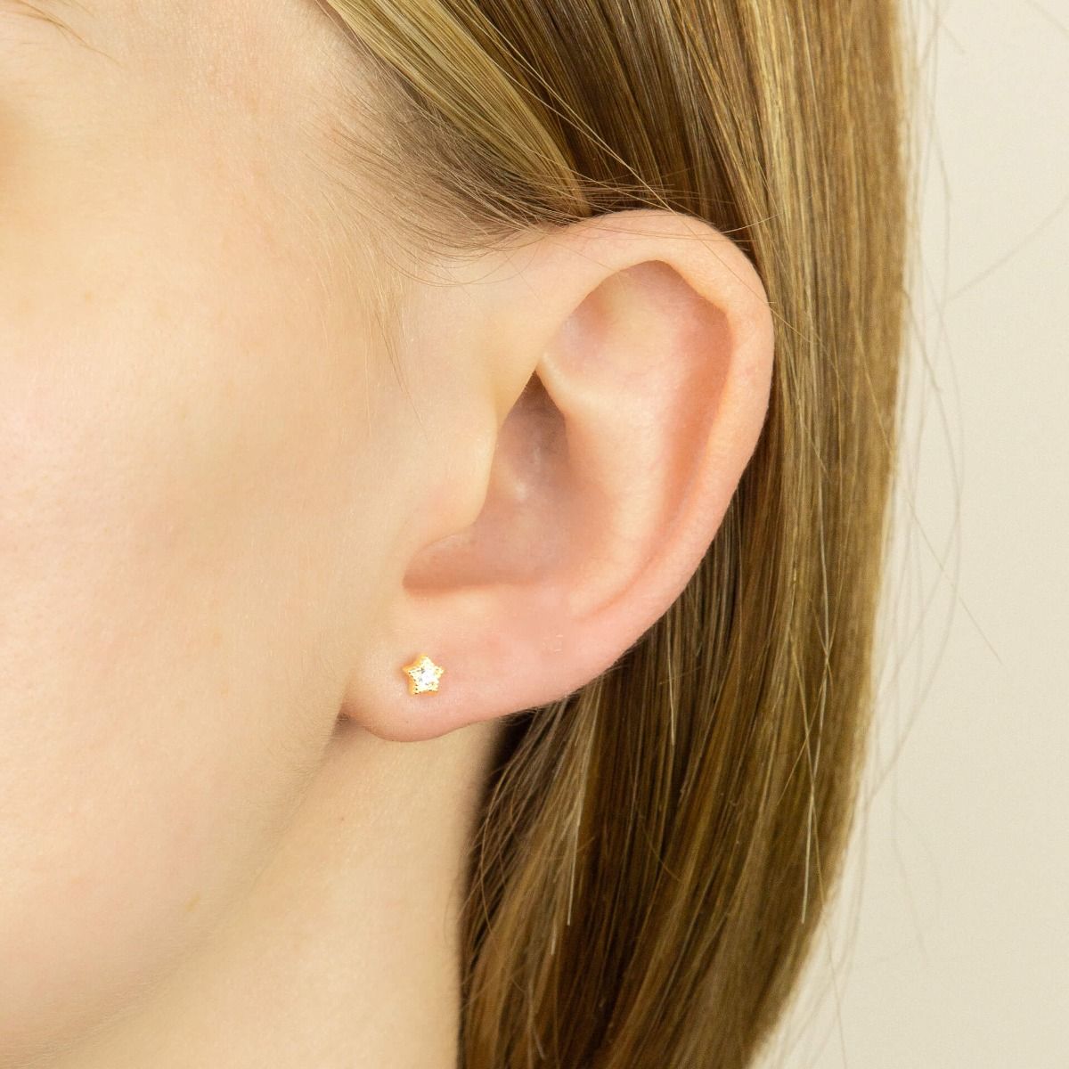 Gold Star Stud earrings