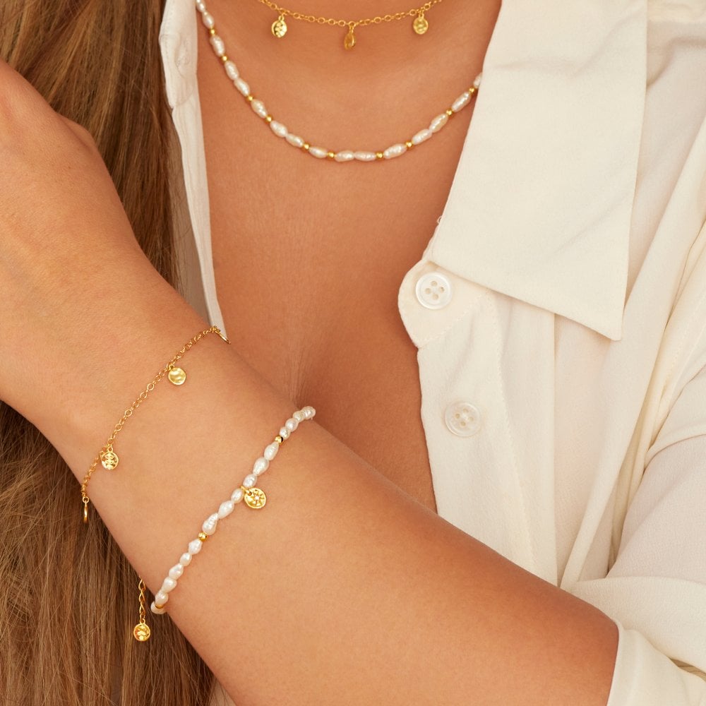 Hot Diamonds X Jac Jossa Calm Pearl Lunar Bracelet